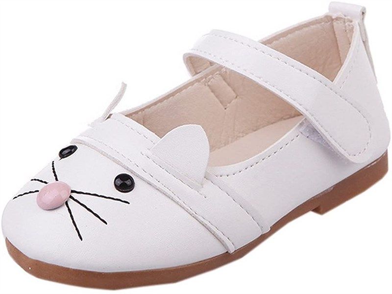 shoes toddler girls leather black girls' shoes in flats 标志