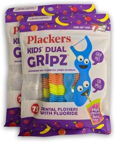 img 1 attached to 🍓 Berry Flavored Plackers Kids 1st Floss Picks - 75 ct - 2 pack