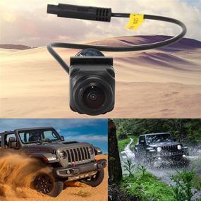 img 3 attached to 📷 RED WOLF Front Forward-Facing View Camera for Jeep Wrangler JL/JLR/JLU/JT Gladiator Rubicon Off-Road 2018-2021 - Front Trail Cargo Camera Mount on Truck's Grille Waterproof