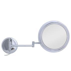 img 3 attached to 🪞 Chrome Finish Zadro Wall Mount Mirror with 7X Magnification and Surround Light