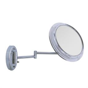 img 2 attached to 🪞 Chrome Finish Zadro Wall Mount Mirror with 7X Magnification and Surround Light