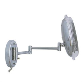 img 1 attached to 🪞 Chrome Finish Zadro Wall Mount Mirror with 7X Magnification and Surround Light