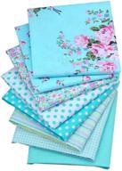 🧵 diy sewing: 8pcs 20"x20" flower print fabric bundles for crafting quilting, patchwork, and more! logo