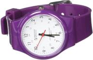 ⌚ prestige medical quartz student scrub watch in purple, lightweight - 1.65 ounce logo