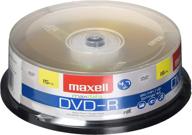 📀 maxell 638006 dvd-r 4.7 gb spindle - 2 hour recording time - superior recording layer - 100 year archival life! logo