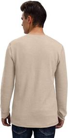 img 2 attached to Sailwind Sleeve Waffle Henley T Shirts Men's Clothing