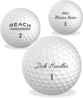 novelty golf ball 3 pack: perfect gifts for 🏌️ golfers, bachelor party, groomsman, white elephant & stocking stuffers for him logo