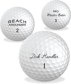 img 4 attached to Novelty Golf Ball 3 Pack: Perfect Gifts for 🏌️ Golfers, Bachelor Party, Groomsman, White Elephant & Stocking Stuffers for Him