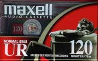 🎧 maxell 108010 ur 120 minute normal bias audio tape: high-quality sound for extended playtime logo