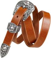 🤠 studded cowgirl accessories with western crystal rhinestones for women logo