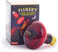 fluker's infrared heat lamp for red night time reptile basking spotlight logo