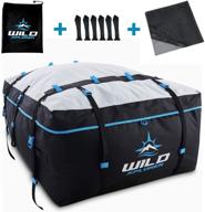 🚗 ultimate xxl rooftop cargo carrier: waterproof 19 cubic feet roof bag for cars, with or without roof rack - ideal for camping, ski trips, and vacations logo
