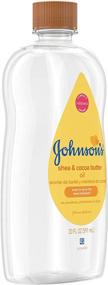 img 1 attached to 🍼 Johnson's Baby Oil: Shea & Cocoa Butter Enriched, Hypoallergenic Moisture Protection – 20 fl. oz.