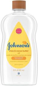 img 4 attached to 🍼 Johnson's Baby Oil: Shea & Cocoa Butter Enriched, Hypoallergenic Moisture Protection – 20 fl. oz.