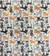 🌞 эко-дружелюбные шведские тряпки из целлюлозной губки солнечные вибрации, набор из 6 штук с милым рисунком кошки - идеально для любителей кошек! многоразовая тряпка для уборки. логотип