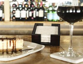 img 1 attached to 🎨 Stylish Thirstystone Travertine Coasters: Multicolor Set Included