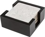 🎨 stylish thirstystone travertine coasters: multicolor set included логотип