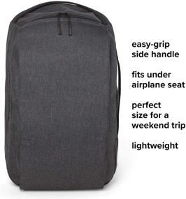 img 1 attached to 🎒 Charcoal Xelfly Weekend Travel Backpack: Enhance Your Travel Experience