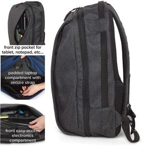 img 3 attached to 🎒 Charcoal Xelfly Weekend Travel Backpack: Enhance Your Travel Experience