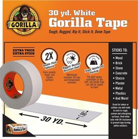 img 2 attached to 🦍 Gorilla 105981 30yd White Duct Tape, 2-Pack for Enhanced SEO