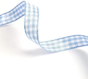 img 2 attached to NewTrend Gingham Ribbon Polyester 8 Inch