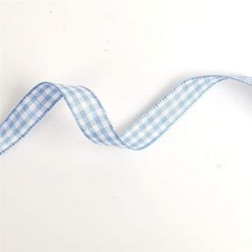 img 1 attached to NewTrend Gingham Ribbon Polyester 8 Inch