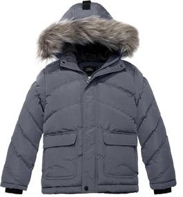 img 4 attached to 🧥 Сохраните тепло и стиль вместе с пуховиком ZSHOW Winter - мальчикам ветрозащитная одежда для курток и пальто