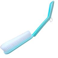 vansun long handle soft bath brushes-back scrubber: 🧼 non-slip body brush & exfoliator for men and women (blue) logo