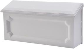 img 3 attached to 📬 Gibraltar Mailboxes Windsor White Plastic Wall-Mount Mailbox, Small Capacity, Rust-Proof, WMH00W04
