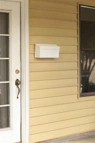 img 1 attached to 📬 Gibraltar Mailboxes Windsor White Plastic Wall-Mount Mailbox, Small Capacity, Rust-Proof, WMH00W04