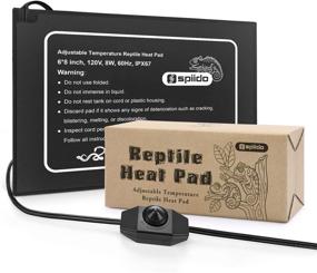 img 4 attached to 🦎 Spiido MET Certified Adjustable Reptile Heat Pad - Under Tank Heater for 10-20gal/30-40gal Tanks, Terrarium Heat Mat for Turtles, Snakes, Lizards, Frogs, Spiders, and Plant Boxes