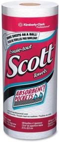 img 1 attached to 🧻 SCOTT White Kitchen Towel Rolls, 8 7/8 x 11, Perforated, 128 Sheets/Roll