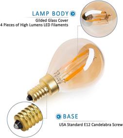 img 2 attached to 🕯️ Filament Candelabra Incandescent Replacement by Panledo