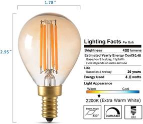 img 3 attached to 🕯️ Filament Candelabra Incandescent Replacement by Panledo