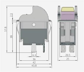 img 2 attached to 🔧 Saw On-Off Toggle Switch Replacement SW7A for Delta 489105-00 Ryobi 46023