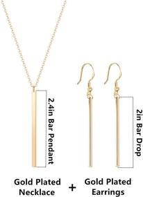 img 3 attached to Necklace Earrings Vertical Necklaces Polished