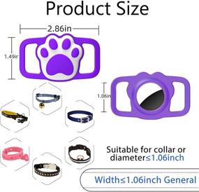 img 3 attached to Lopnord Airtag Dog Collar Holder Compatible With Apple Air Tag GPS