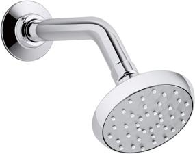 img 3 attached to 💦 Polished Chrome KOHLER K-72422-CP Awaken B90 Single-Function Showerhead with 1.5 GPM Flow Rate