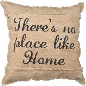 img 3 attached to 🏡 Distressed Canvas Throw Pillow by Primitives by Kathy - 20 x 20-Inches, No Place Like Home