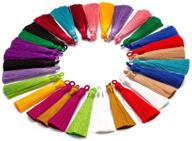 🎀 forise 30pcs tassels assortment - fashionable soft silky elegant tassels, ideal for making diy crafts, jewelry accessories logo