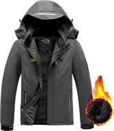 🏔️ ultimate protection: men's mountain waterproof ski snow jacket - windproof raincoat, winter warmth with hooded coat логотип