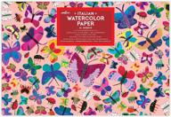 🦋 eeboo butterflies watercolor pad - 16 sheets for stunning art creations and painting projects logo