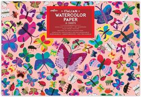 img 2 attached to 🦋 eeBoo Butterflies Watercolor Pad - 16 Sheets for Stunning Art Creations and Painting Projects