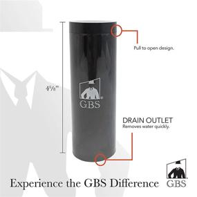 img 3 attached to 🪥 Black G.B.S Shaving Brush Canister & Travel Case Tube - Fits Most Shaving Brushes, Convenient & Essential Holder for All Brush Types