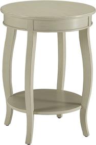 img 4 attached to 🪑 ACME Furniture 82785 Aberta Side Table: Antique White Finishing, One-Size Fits All