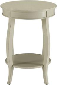 img 3 attached to 🪑 ACME Furniture 82785 Aberta Side Table: Antique White Finishing, One-Size Fits All