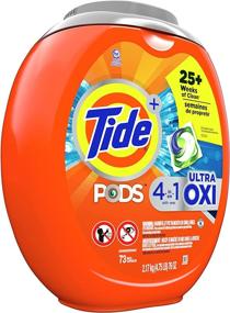 img 3 attached to 🌊 Tide PODS - Ultra Oxi Liquid Laundry Detergent Pacs, 4-in-1 Formula, 73-Count, High Efficiency (HE)