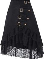 vintage women's steampunk gothic victorian party skirt by belle poque: a perfect gypsy hippie attire with a dash of retro charm logo