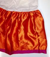 tangerine orange fuschia twin skirt logo