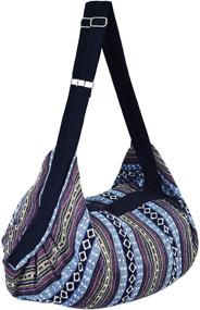 img 4 attached to 👜 Универсальная и стильная сумка-хобо через плечо: идеальный путешественник в стиле хиппи, бохо и богемном!